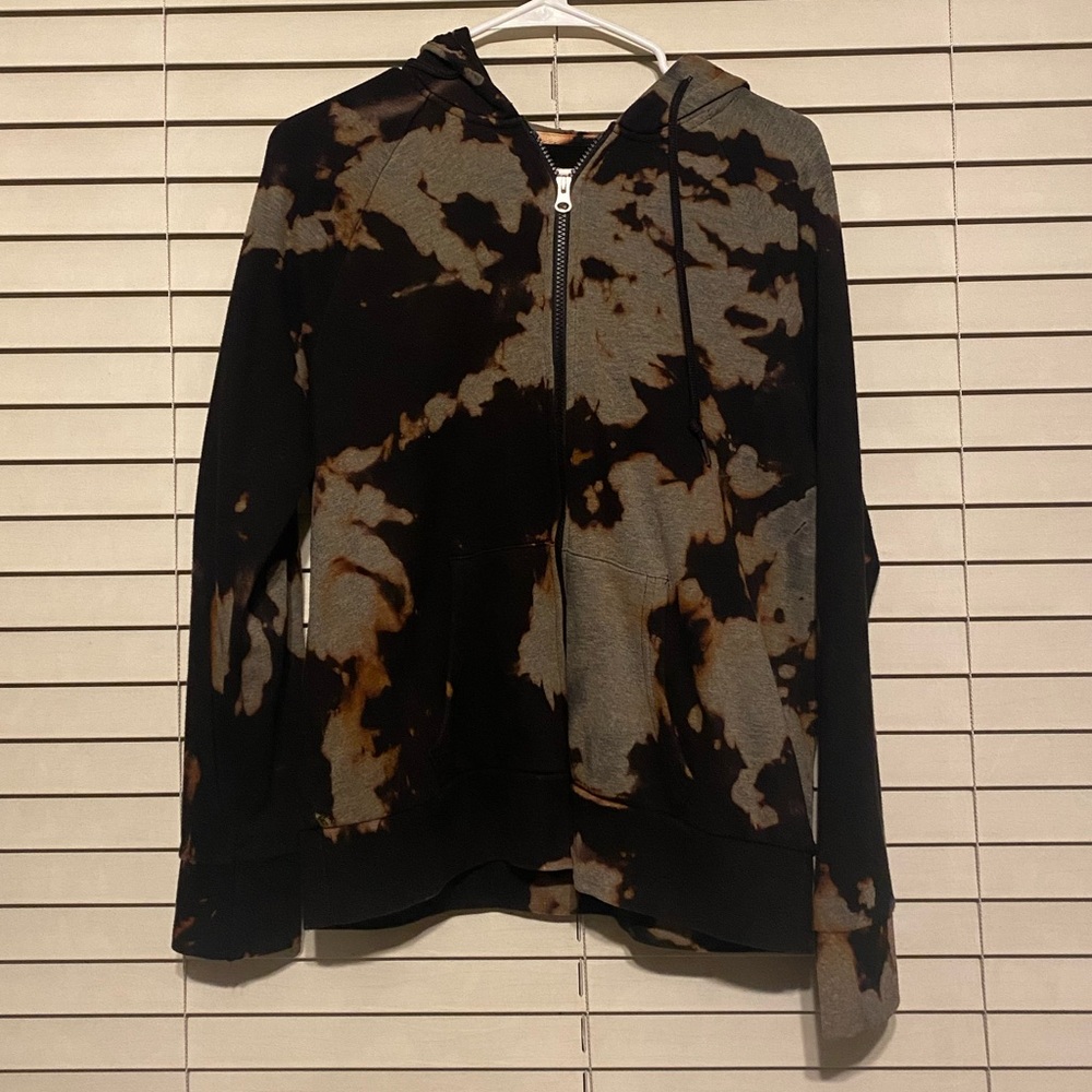 Tie-dye Zip-up Hoodie